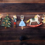 Çok Renkli  Figürlü Yılbaşı Temalı Parti Banner