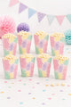 Multicolor Soft Star Printed 8-Piece Popcorn Box Set
