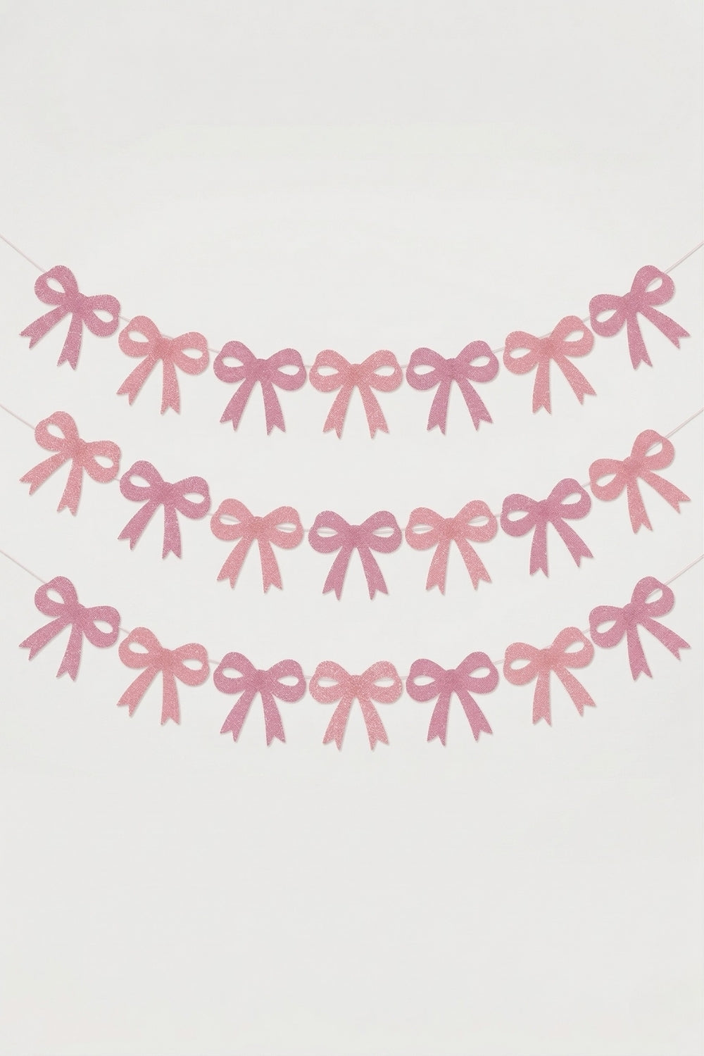Pembe Simli Fiyonk Figür Parti Banner