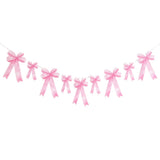 Pembe  Fiyonk Temalı Kağıt Parti Banner