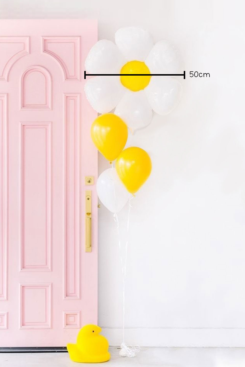 Beyaz  Papatya Balon Set