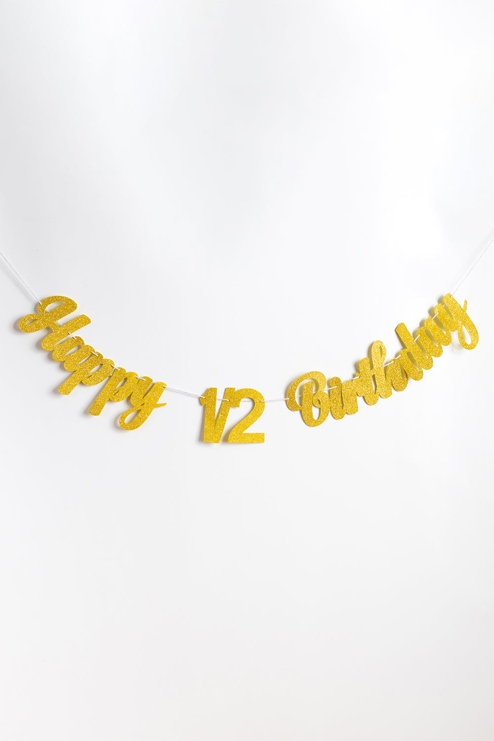 Altın  Happy Birthday 1/2 Banner