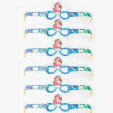 Mavi  Deniz Kızı Temalı Çocuk Parti Gözlüğü Set