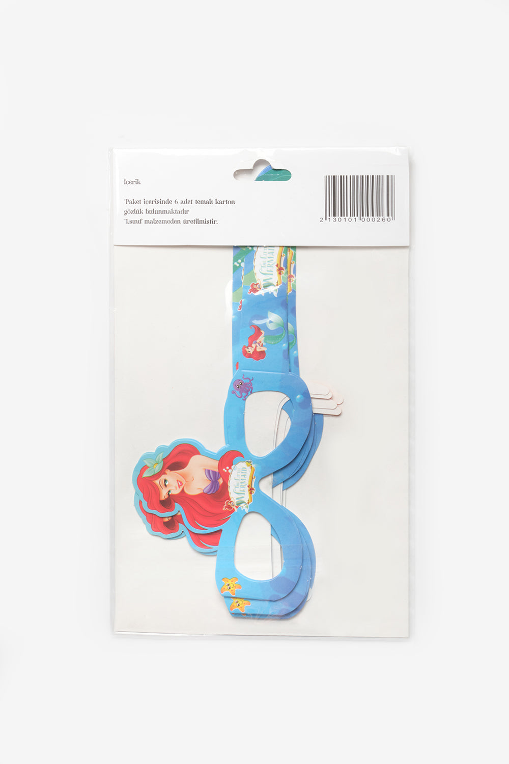 Mavi  Deniz Kızı Temalı Çocuk Parti Gözlüğü Set