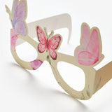 Çok Renkli  Kelebek Temalı Çocuk Parti Gözlüğü Set