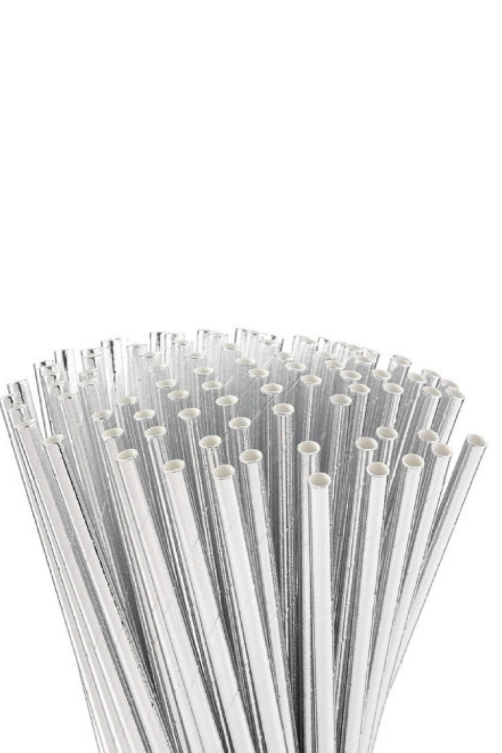 Gümüş  24'lü Parlak Kağıt Parti Pipeti