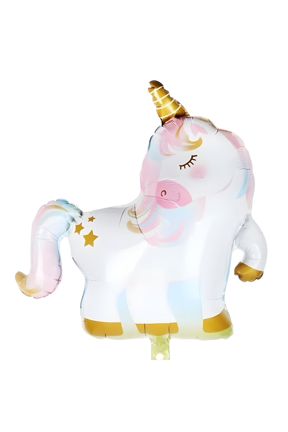 Beyaz  Unicorn Figür Parti Balonu