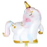 Beyaz  Unicorn Figür Parti Balonu