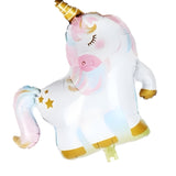 Beyaz  Unicorn Figür Parti Balonu