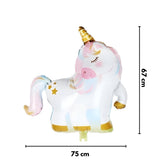 Beyaz  Unicorn Figür Parti Balonu
