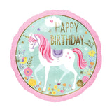 Pembe  Unicorn Temalı Parti Balonu