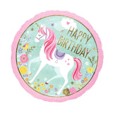 Pembe  Unicorn Temalı Parti Balonu