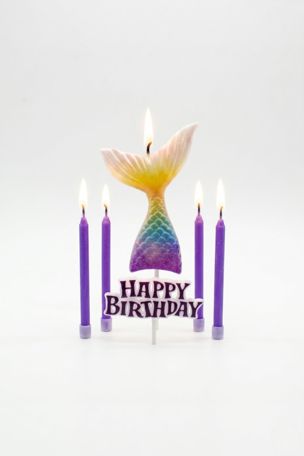 Lila Deniz Kızı Figürlü Happy Birthday Mum Set