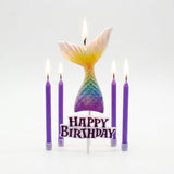 Lila Deniz Kızı Figürlü Happy Birthday Mum Set