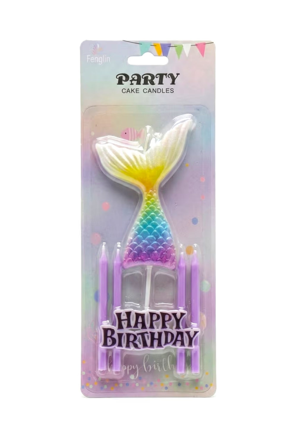 Lila Deniz Kızı Figürlü Happy Birthday Mum Set