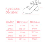 Altın  Simli Topuklu Kız Çocuk Ayakkabı