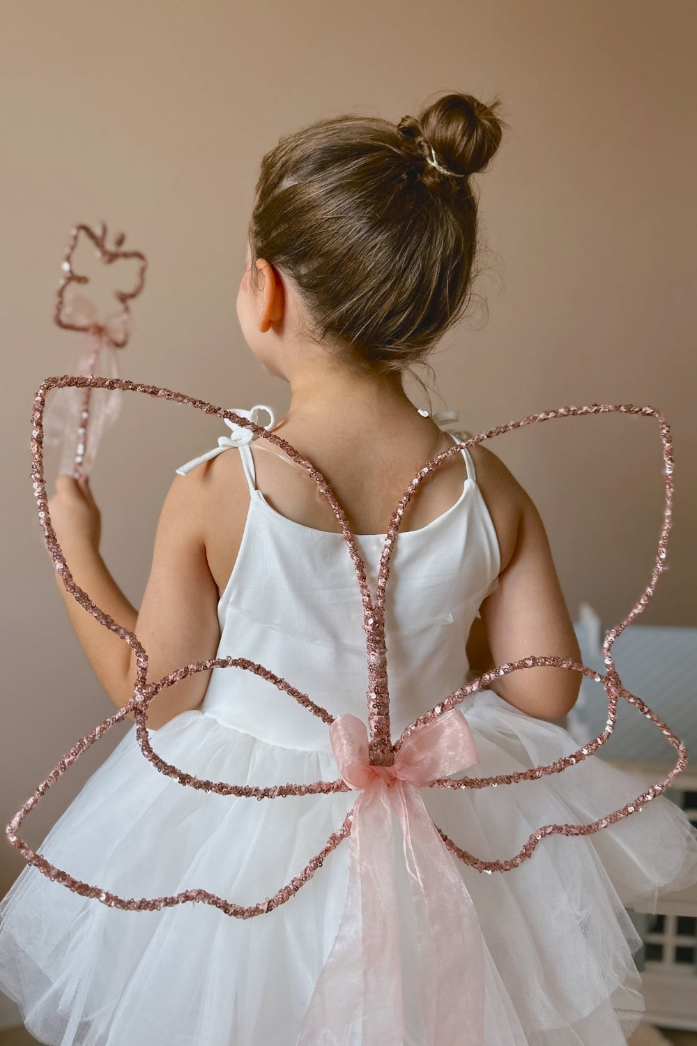 Rose Pullu 2'li Kelebek Kanat Asa Set