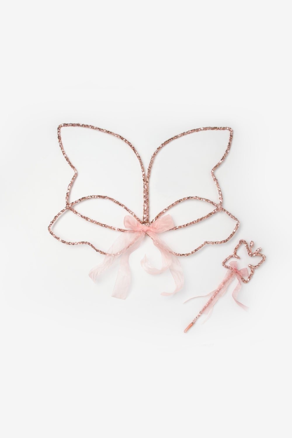 Rose Pullu 2'li Kelebek Kanat Asa Set