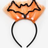 Siyah Yarasa Figürlü Kız Çocuk Halloween Taç
