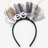 Siyah  Hayalet Figürlü Kız Çocuk Halloween Taç