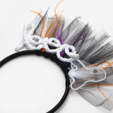 Siyah  Hayalet Figürlü Kız Çocuk Halloween Taç