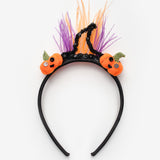 Siyah  Bal Kabağı Figürlü Kız Çocuk Halloween Taç