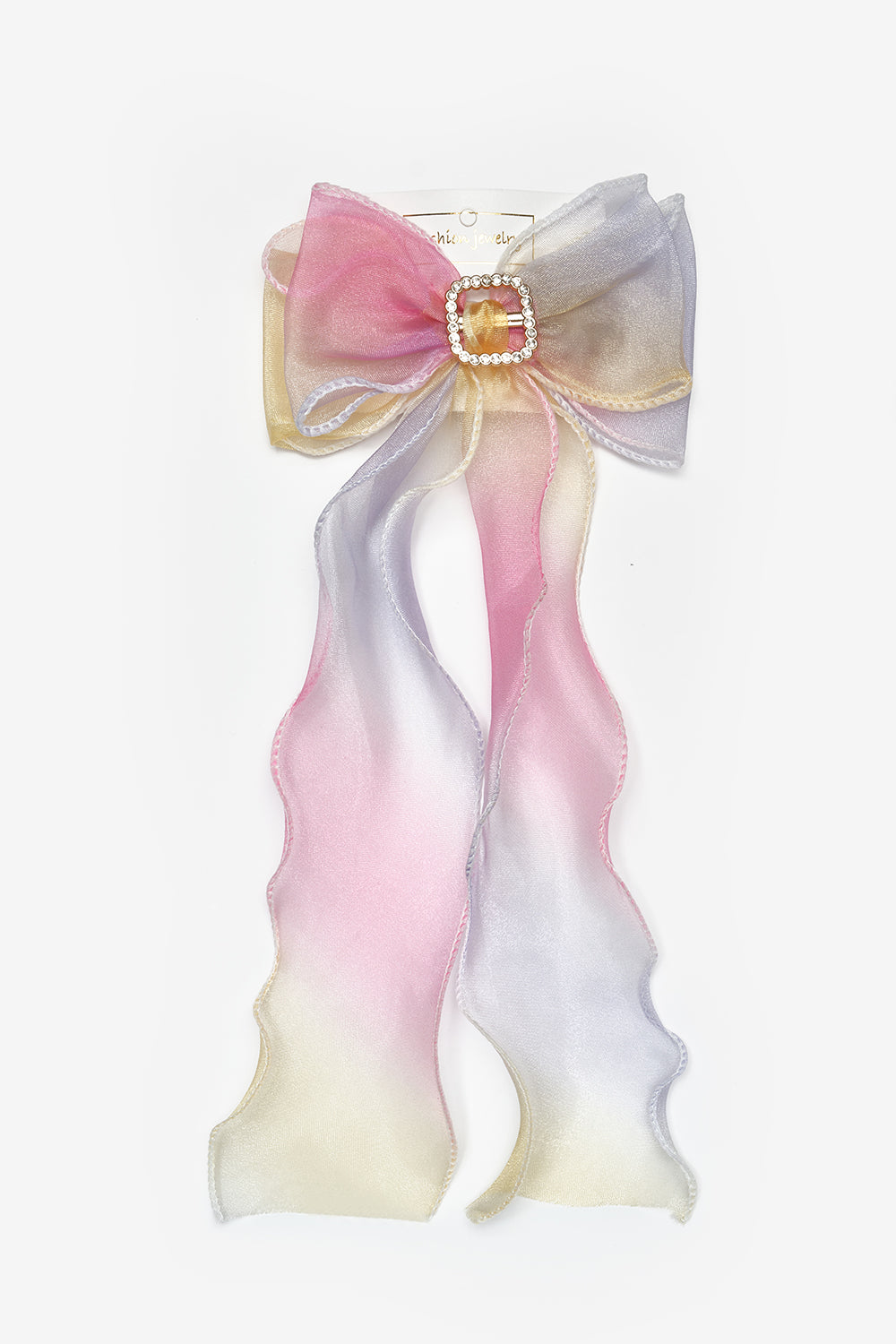 Çok Renkli  Parlak Taş Detaylı Kız Çocuk Otomatik Toka