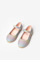 Multicolor Rainbow Shades Glittery Girls' Ballerinas