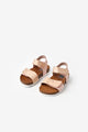Pink Ankle Strap Girl's Leather Sandals