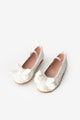 White Bow Glittery Girls' Shoes