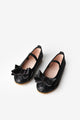 Black Bow Glittery Girls' Shoes