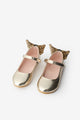 Gold Butterfly Heel Girls' Shoes