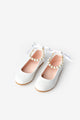 White Pearl Heel with Bow Girls' Shoes
