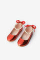 Red Pearl Heel With Bow Girls' Shoes