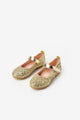 Gold Glitter Velcro Girls Shoes