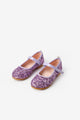 Lilac Glittery Velcro Girls' Shoes