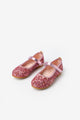 Pink Glittery Velcro Girls' Shoes