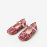 Pembe Simli Cırtlı Kız Çocuk Ayakkabı