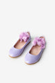 Lilac Tulle Flowered Girls' Shoes