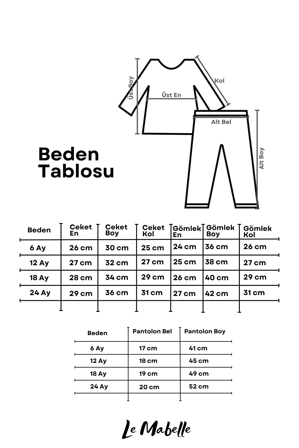 Beyaz Papyonlu Ceketli Erkek Bebek Takım - Axel