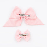 Pembe  Anne Kız Klips Toka Set