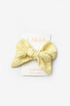 Yellow Cutwork Bow Girl Clip Hairclip