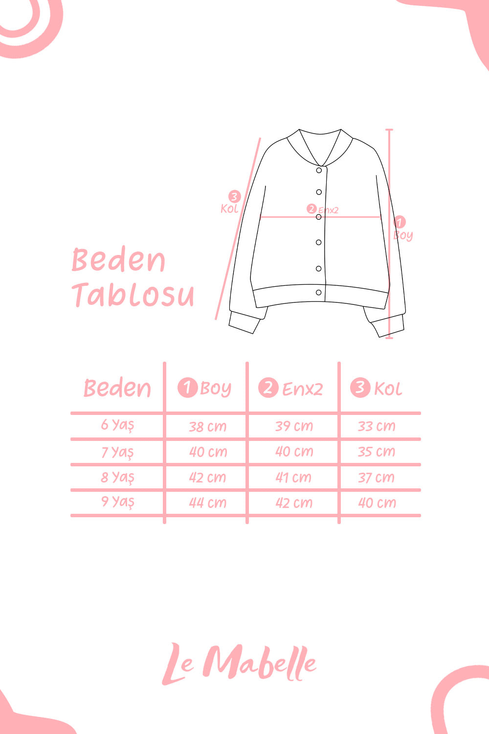 Pembe  Nakış Detaylı Kız Çocuk Bomber Ceket - Megan