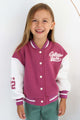 Mürdüm  College Baskılı Kız Çocuk Bomber Ceket - Luna
