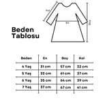 Yeşil  Eteği Çam Ağaçlı Kız Çocuk Yılbaşı Elbise - Fanny