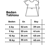 Pudra  Yaka Detaylı Müslin Kız Bebek Elbise - Tina