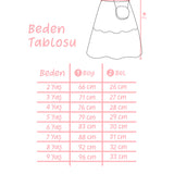 Somon  Çiçek Detaylı Tül Kız Çocuk Elbise - Raven