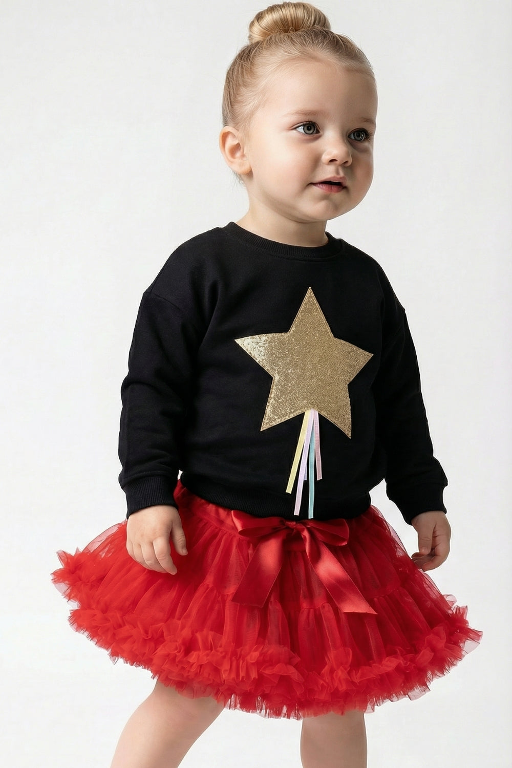 Kırmızı  Kız Çocuk Tütü Etek - Bonita