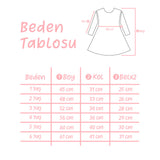 Ekru  Önü İncili Vintage Kız Çocuk Elbise - Joana