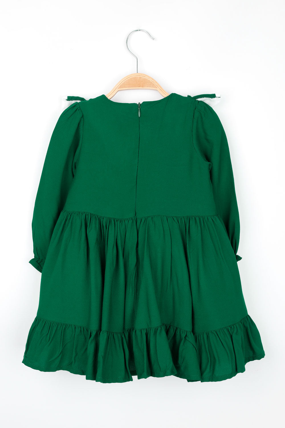 Yeşil  Vintage Kız Çocuk Elbise - Silvia